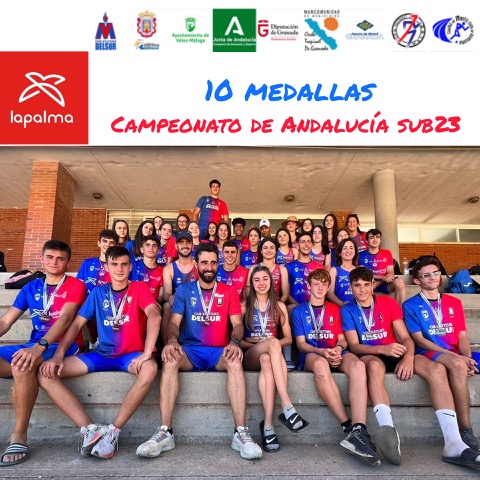 10 Medallas campeonato de Andalucia Sub23