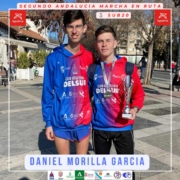 Daniel Morilla, atleta del atletismo Delsur – Cooperativa La Palma segundo de Andalucía en marcha en ruta