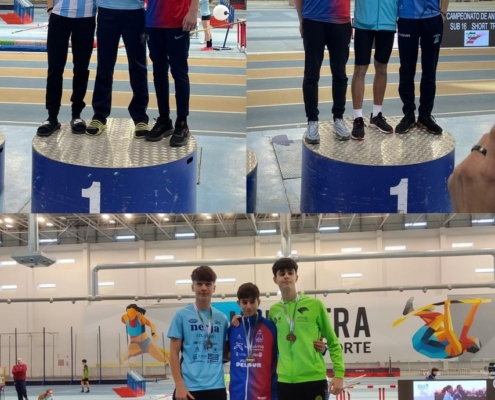 Gran actuación de los atletas de atletismo Delsur – Cooperativa La Palma en el andaluz sub16 “short track”